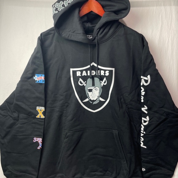 BORN X RAISED | Shirts | Born X Raised New Era Raiders Nation Black Hoodie Size Xxl Brand New